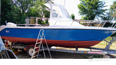 Barca semicabinato 6,7mt