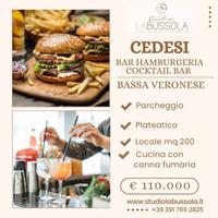 BAR - HAMBURGERIA - COCKTAIL BAR BASSA VERONESE
