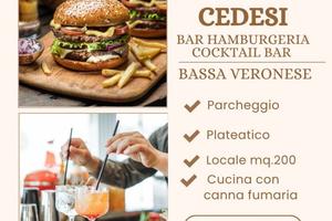 BAR - HAMBURGERIA - COCKTAIL BAR BASSA VERONESE
