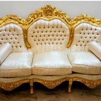 Divano Damascato foglia oro