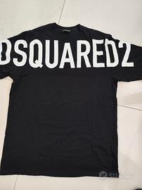 maglia mezza manica Dsquareds nera  originale 