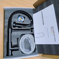 Rubinetto Nero Lavandino Cucina Nuovo