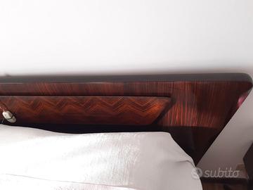 Letto matrimoniale in legno palissandro