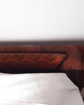 Letto matrimoniale completo in legno palissandro
