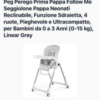 Seggiolone prima pappa