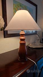 abajur vintage in  legno
