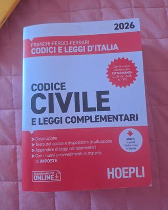 Codice Civile e Leggi Complementari 2026 - Hoepli 