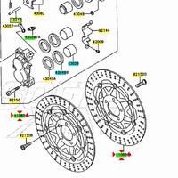 Disco freno anteriore Kawasaki Ninja ZX-6R 4108013