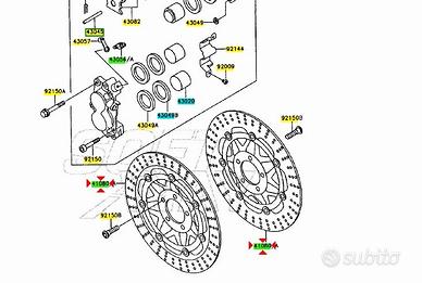 Disco freno anteriore Kawasaki Ninja ZX-6R 4108013