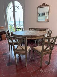 Prestigioso gruppo di arredamento originale del