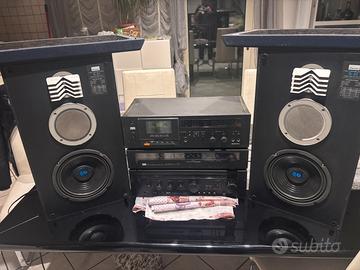Impianto hi-fi vintage sansui completto anni 80