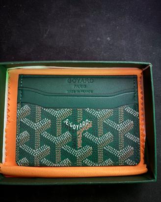 Porta carte Goyard verde