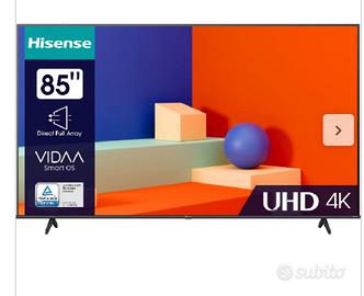 Hisense 85A69K Smart TV 85 Pollici 4K Ultra HD Dis