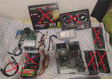 lotto grande di hardware informatica