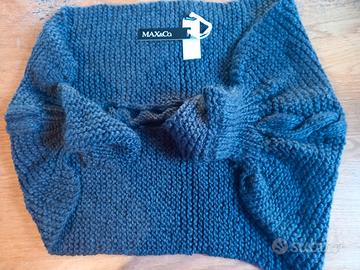 Sciarpa lana grigio scuro Max&Co