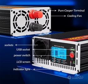 Inverter Onda  Pura DC 12V/220V, 5000 Watt 