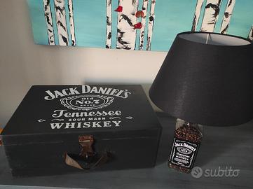 Jack Daniel's scatola contenitore in legno