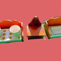 arredo bagno antico legno e ceramica casale toscan