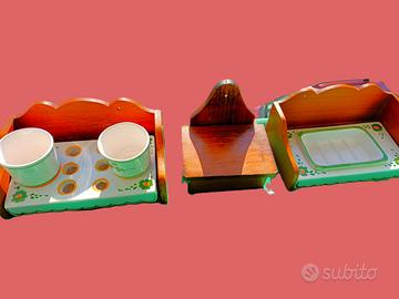 arredo bagno antico legno e ceramica casale toscan