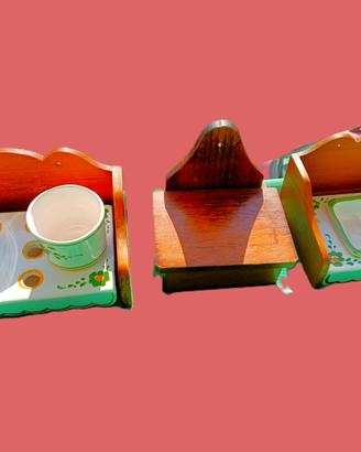 arredo bagno antico legno e ceramica casale toscan