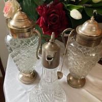 Caraffe, vasi in vetro cristallo vintage anni 50