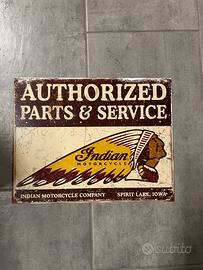 Targhetta indian moto