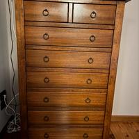 Cassettiera in legno massello arte povera Bassano 