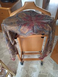 foulard (stola, sciarpa unisex) vintage, pura seta