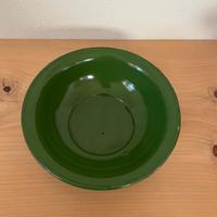 Ciotola metallo smaltato Verde