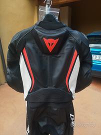 tuta moto 50 dainese divisibile in pelle