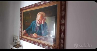 Quadro olio su tela. Timbrato autenticato 100x70