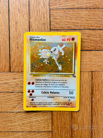 Pokémon Hitmonlee carta holo 7/62
