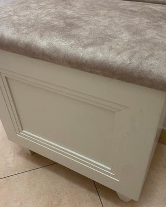 Cassapanca mobile contenitore in vero legno