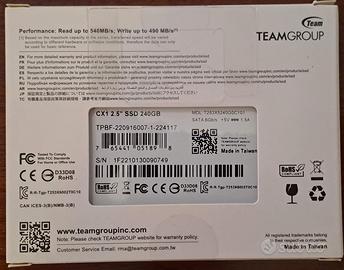 SSD Teamgroup CX1 240Gb