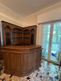 Mobile bar in rovere