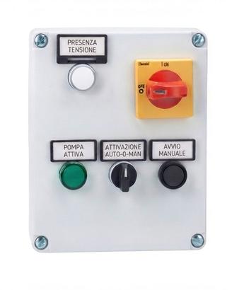 Quadro elettrico comando pompa 1-1.6A