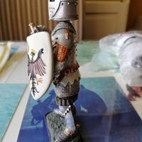 Statuetta  in piombo  Germania alta11cm