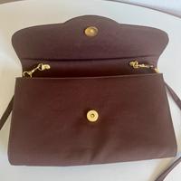 Borsetta elegante marrone in raso