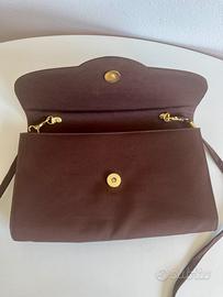 Borsetta elegante marrone in raso