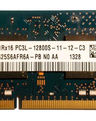 Modulo RAM 2GB DDR3L PC3L-12800 1600MHz SODIMM