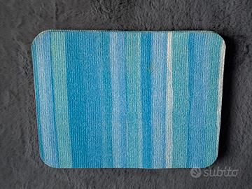 Set Tovagliette All'Americana a Righe azzurro mare