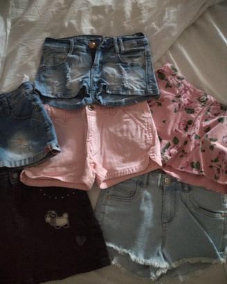 Jeans corti bimba