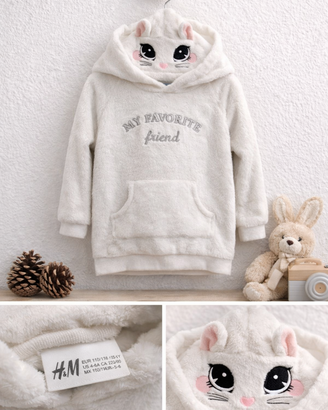 Felpa bambina H&M – 4/6 anni (110–116 cm) – Morbid
