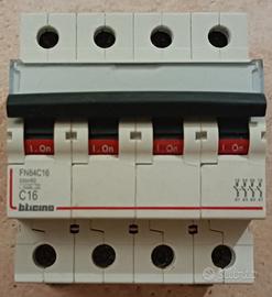 INTERRUTTORE MAGNETOTERMICO bTICINO 4X16 A 6000