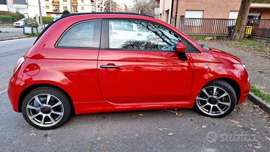 FIAT 500C Cabrio Sport Rossa 2013 1300 Multijet
