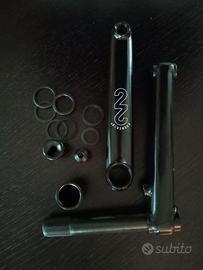 Pedivella KHE da 170mm  con asse cavo da 22mm