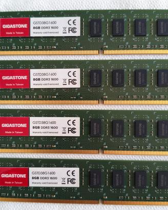 RAM Gigastone ddr3 32gb (4 x 8GB)