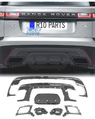 DIFFUSORE RANGE ROVER VELAR 17- LOOK R DYNAMIC NER