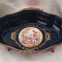 Alzata centrotavola porcellana Vieux Limoges