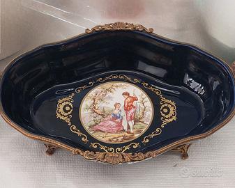 Alzata centrotavola porcellana Vieux Limoges